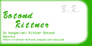 botond rittner business card